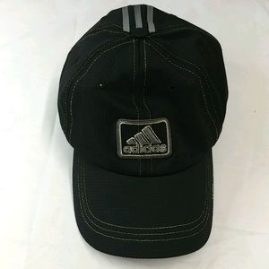 Adidas black with gray strips baseball cap
